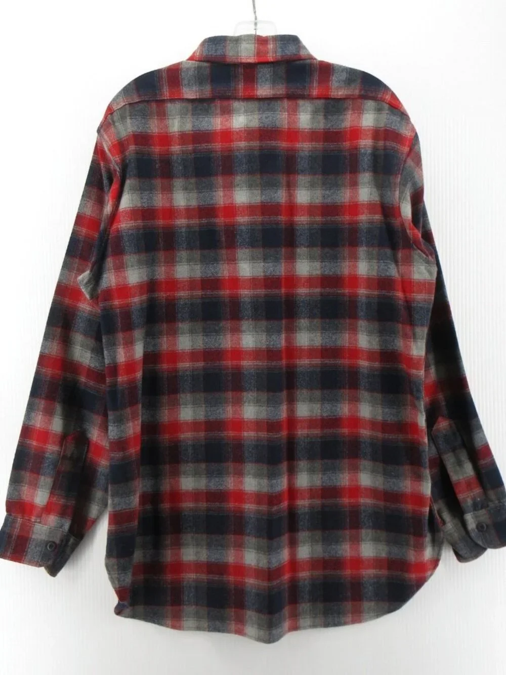 VINTAGE Pendleton Shirt Large Wool Flannel Plaid Heritage 70s 80s USA